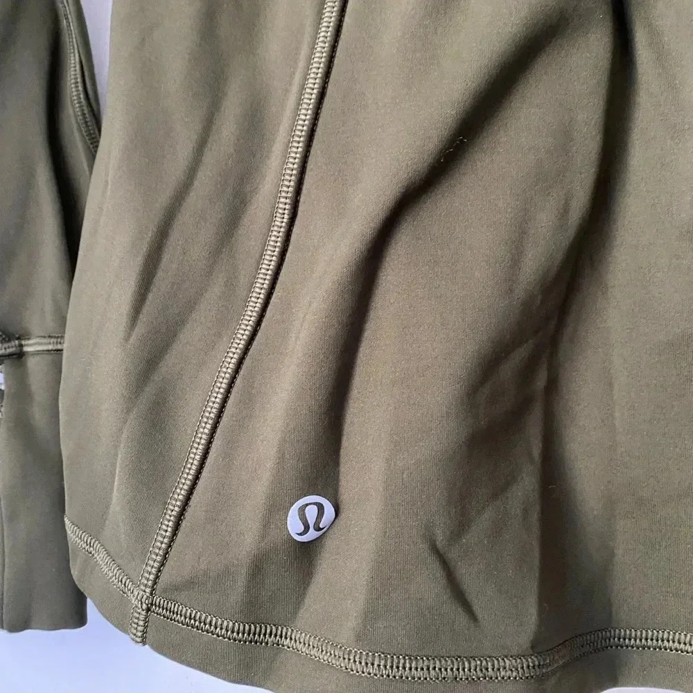 Lululemon Jacket Women’s 4 First Mile 1/2 Zip Military Green